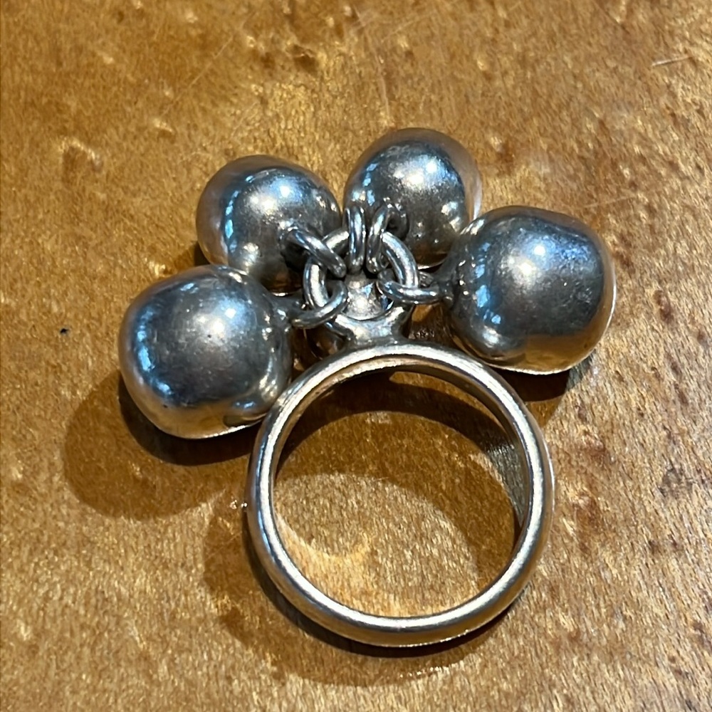 Silver Big Boulders Ring